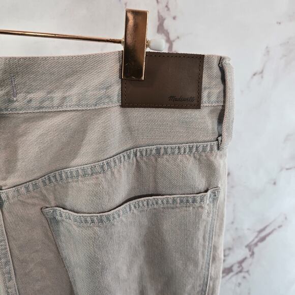 Madewell Jeans Womens 30 Pink High Rise Straight Mom Overdyed Lilac - Picture 13 of 14